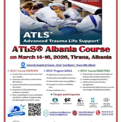 ATLS®️ Albania Course 14-16 Mars 2026